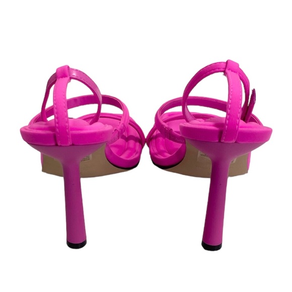 NEW Steve Madden Briella Hot Pink Strappy High Heel Sandals 7 - Picture 7 of 10